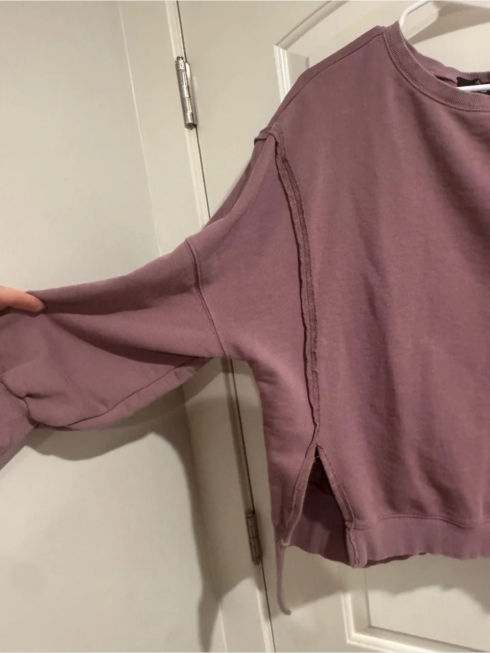 Relaxed Crewneck Sweatshirt in Mauve